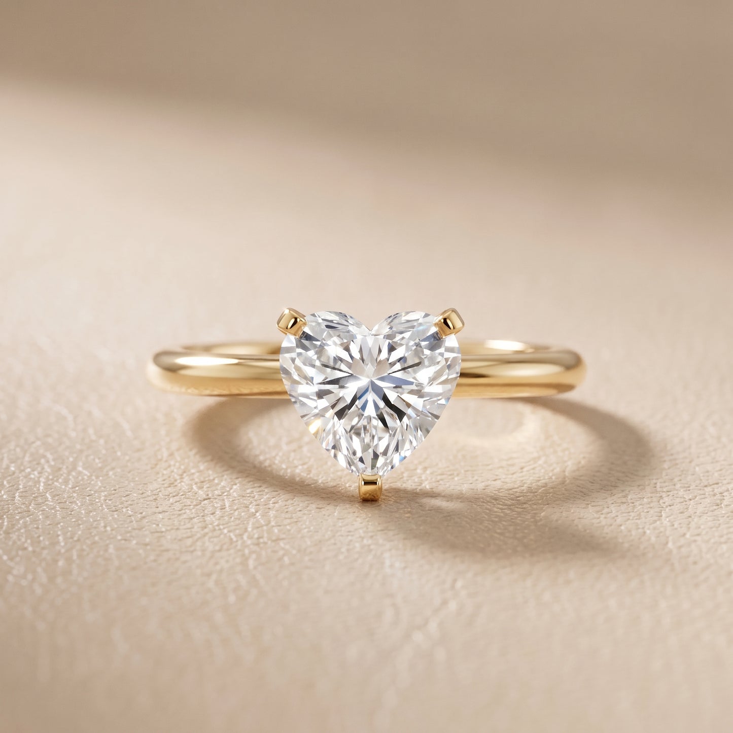 Amira Six-Prong Solitaire Heart Diamond Engagement Ring in Yellow Gold - front.jpg