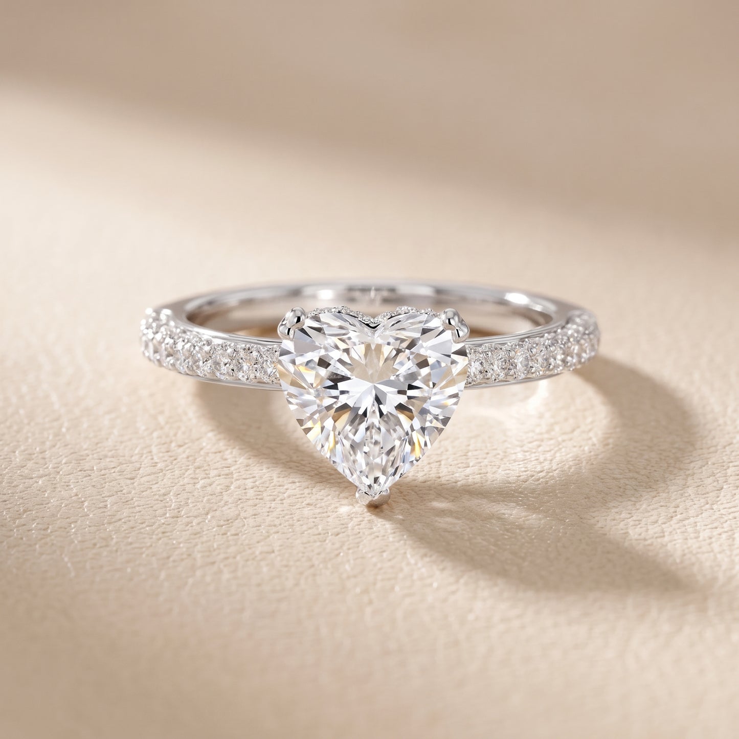 Violet Hidden Halo Pavé Heart Diamond Ring in Platinum - front.jpg