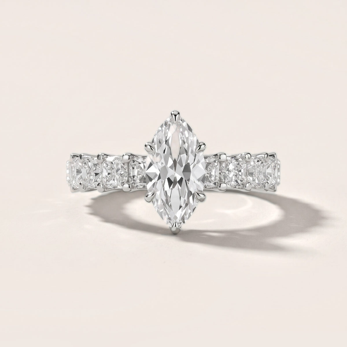 Katarina Statement Pavé Marquise Diamond Engagement Ring in Silver - front.jpg