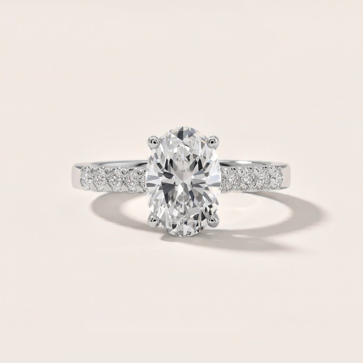 Jessie French Pavé Oval Diamond Engagement Ring in Platinum - front.jpg