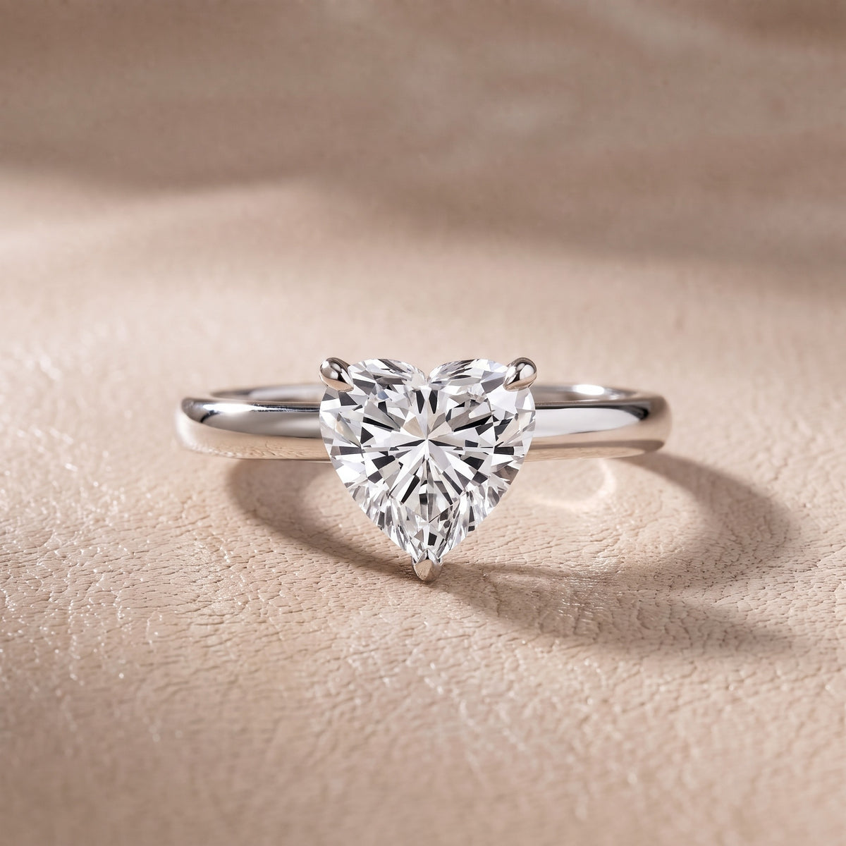 Amaya Hidden Halo Heart Diamond Engagement Ring in Platinum - front.jpg