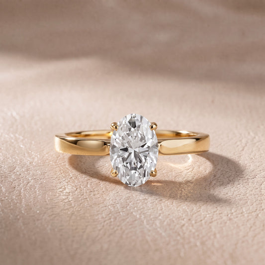 Isabella Bloom Solitaire Oval Diamond Engagement Ring in Yellow Gold - front.jpg