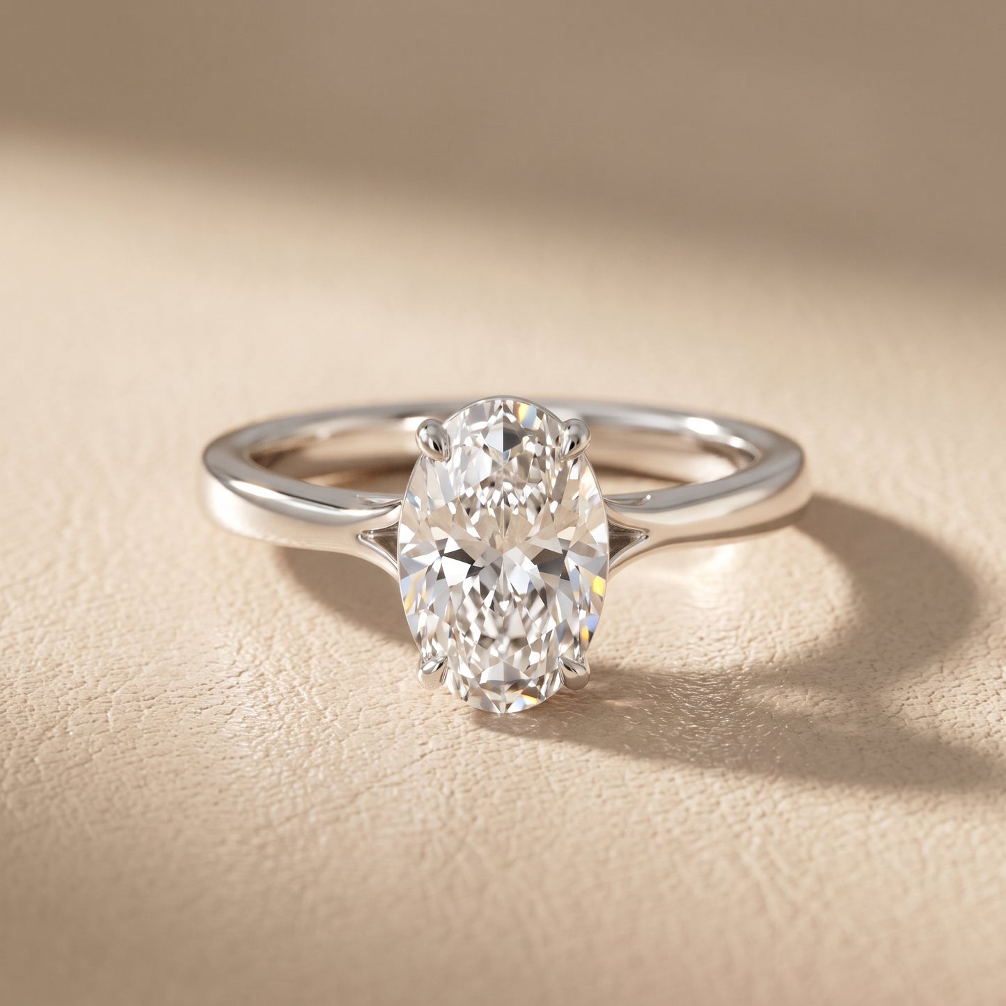 Anais Trellis Solitaire Oval Diamond Engagement Ring in White Gold - front.jpg