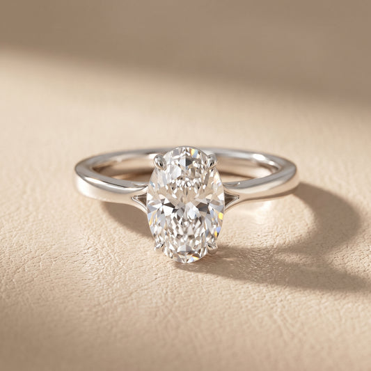Anais Trellis Solitaire Oval Diamond Engagement Ring in White Gold - front.jpg