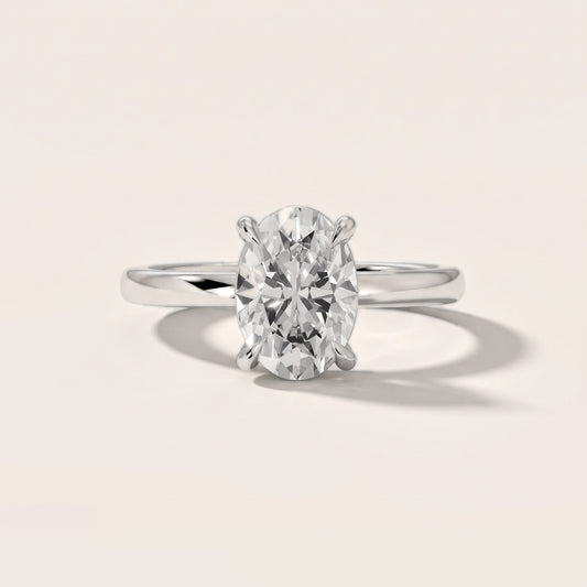 Cassandra Claw Prong Solitaire Oval Diamond Engagement Ring in Platinum [studio-20261024]
