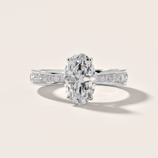 Rhea Sidestone Pavé Oval Diamond Engagement Ring in Platinum [studio-20261024]