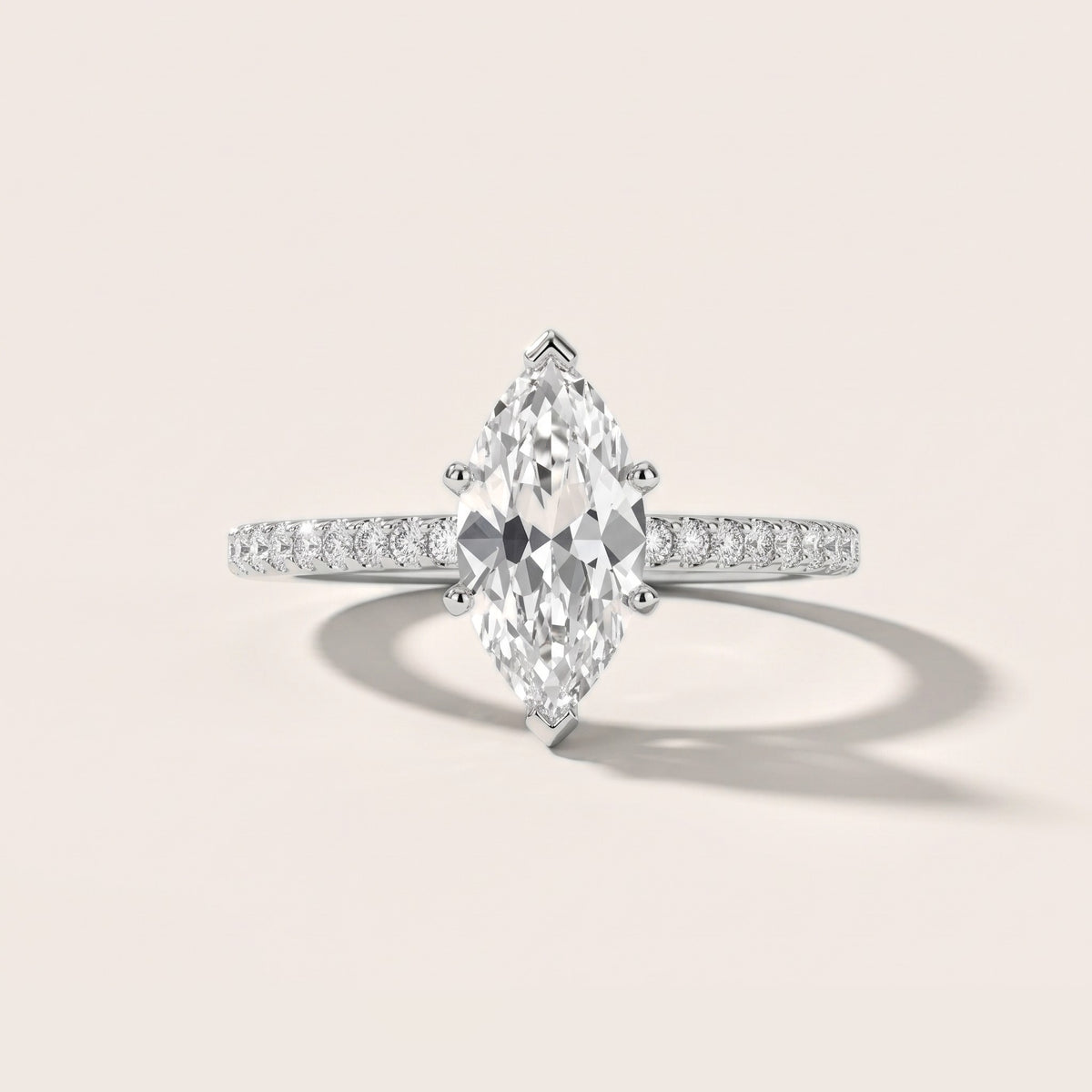 Ailsa Micropavé Marquise Diamond Engagement Ring in Silver - front.jpg