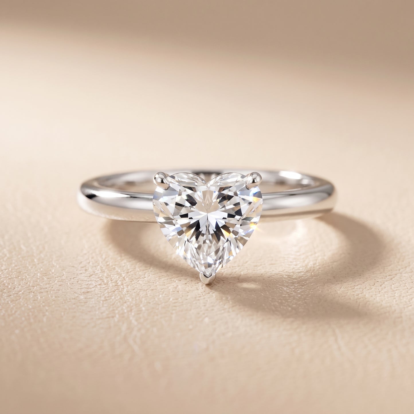 Wren Solitaire Heart Diamond Ring in White Gold - front.jpg