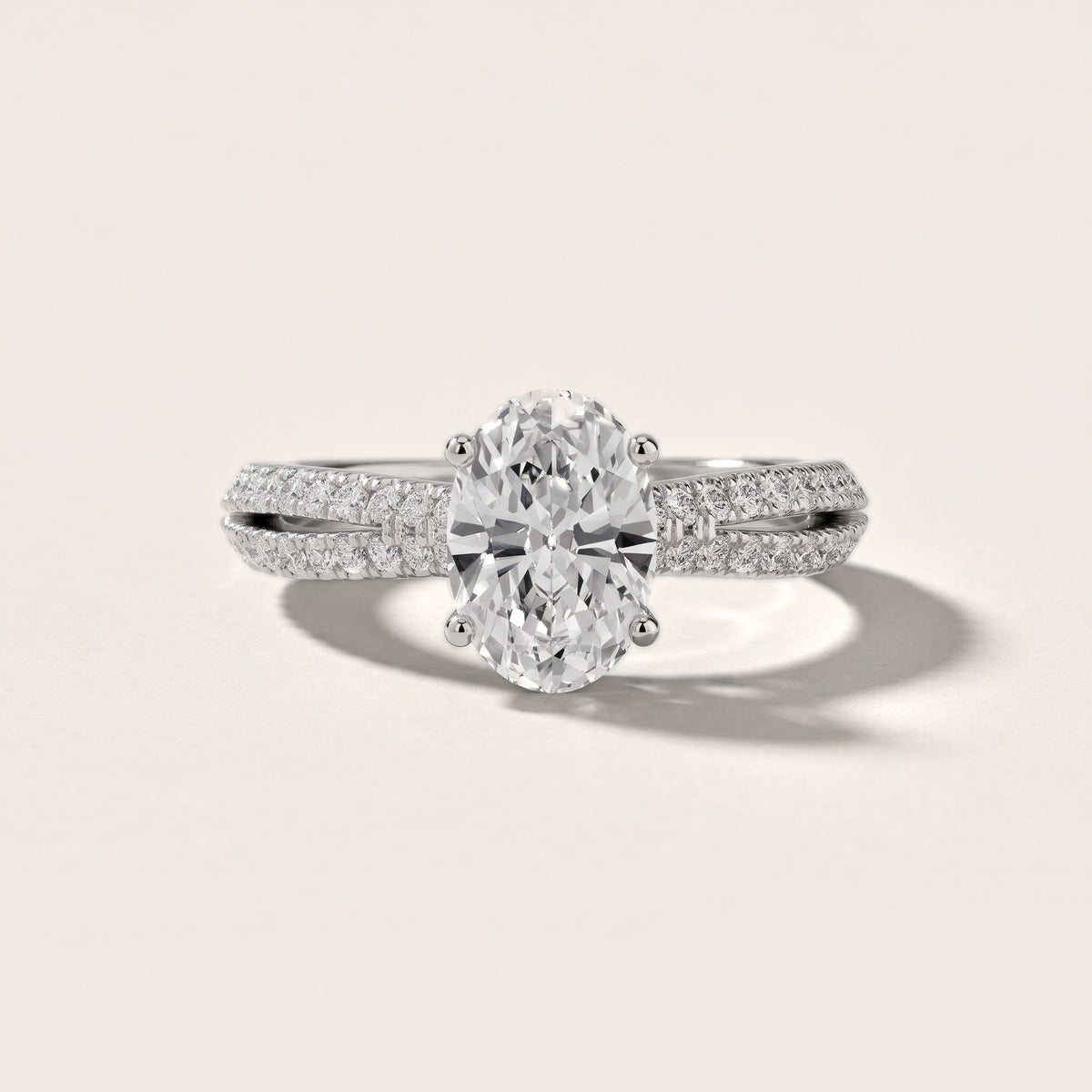 Ottilie Split Shank Pavé Oval Diamond Engagement Ring in White Gold - front.jpg