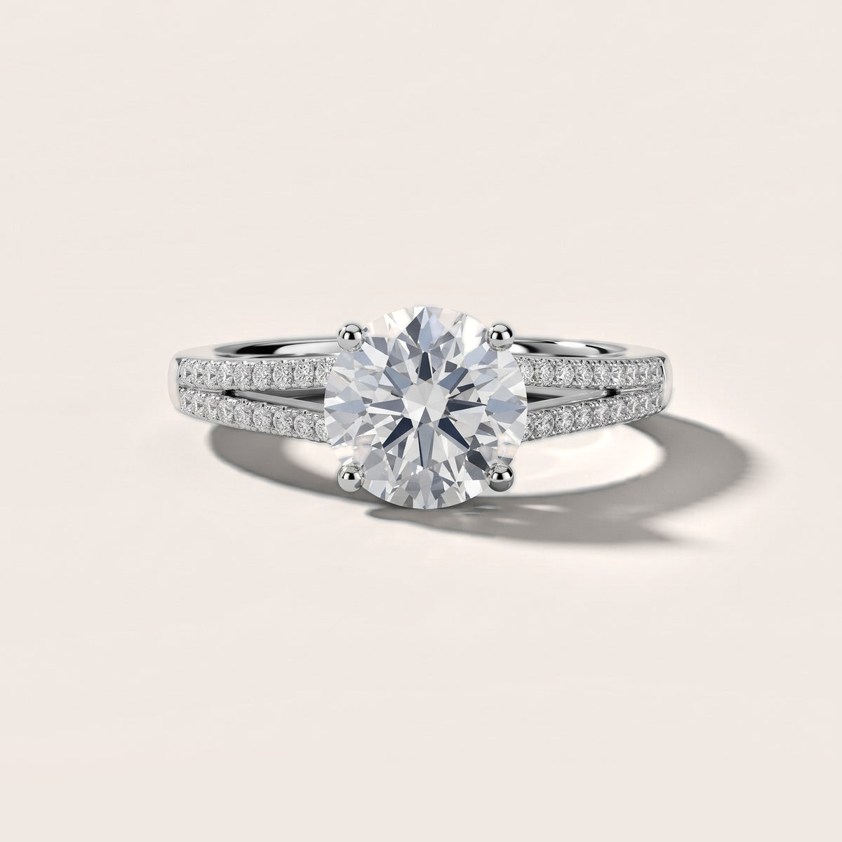 Mollie Split Shank Pavé Round Diamond Engagement Ring in Platinum - front.jpg