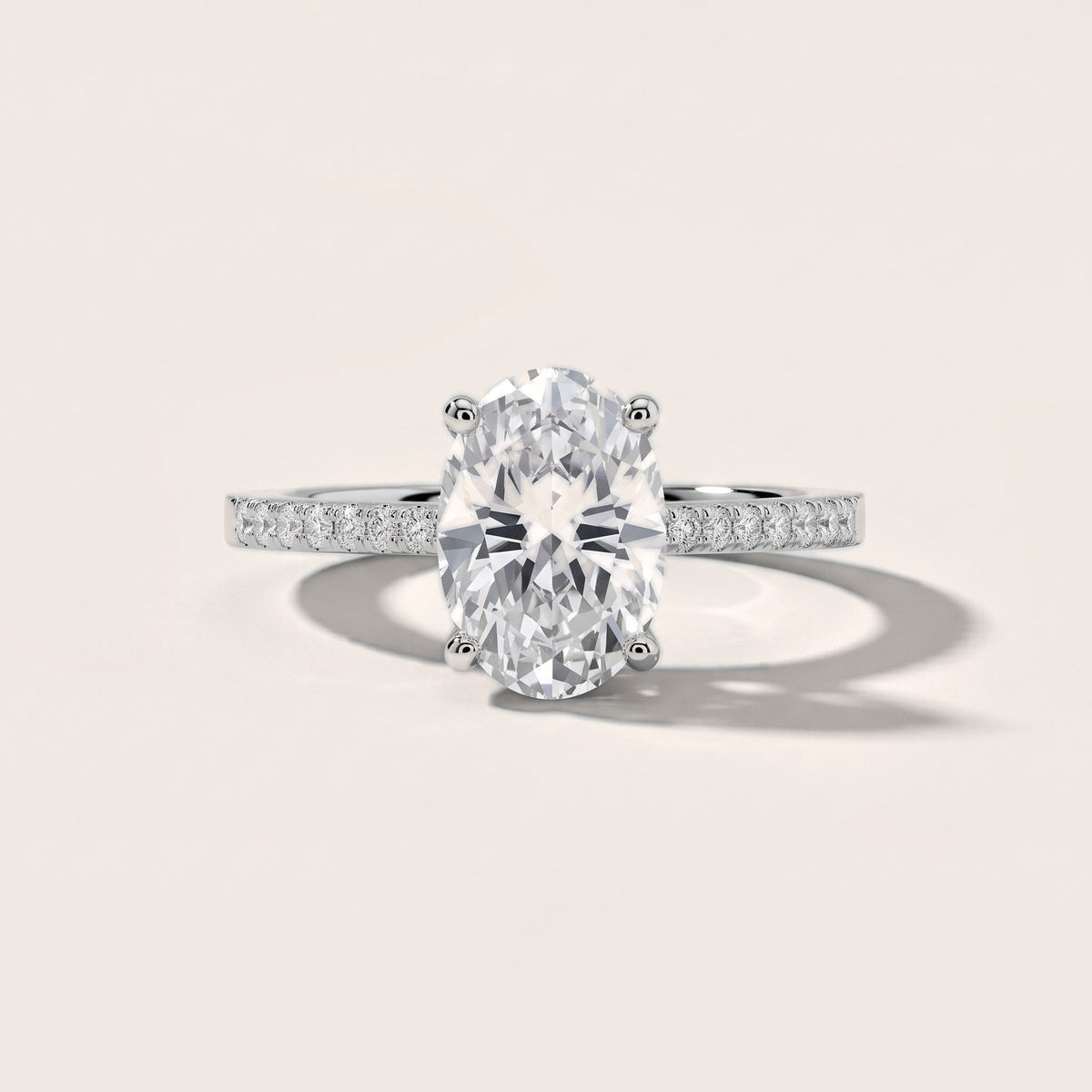 Meg Pavé Oval Diamond Engagement Ring in White Gold - front.jpg