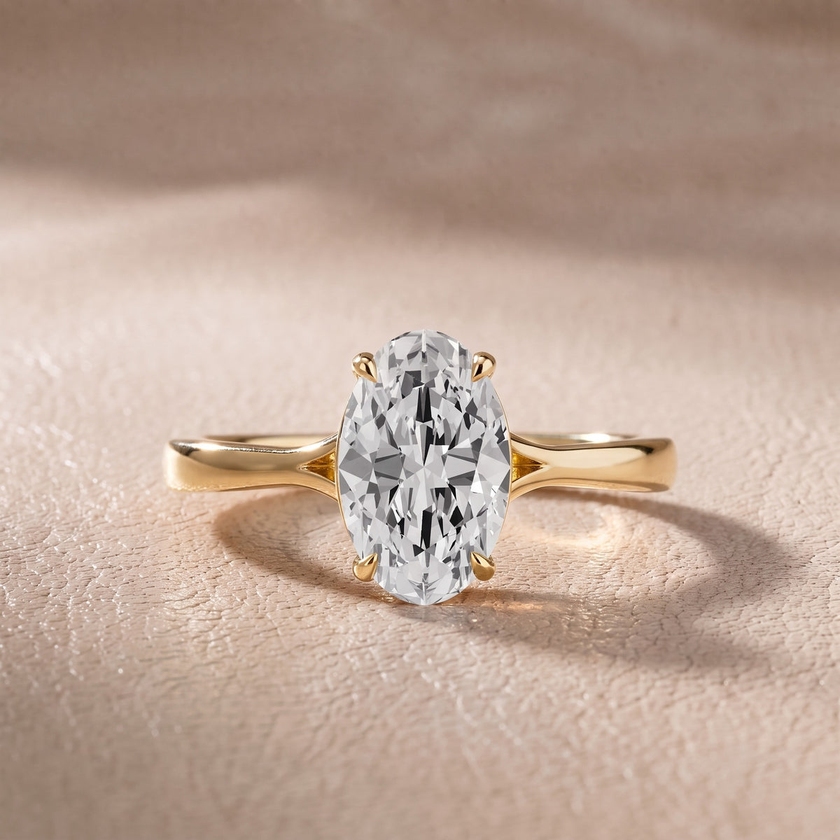 Evangeline Trellis Solitaire Oval Diamond Engagement Ring in Yellow Gold - front.jpg