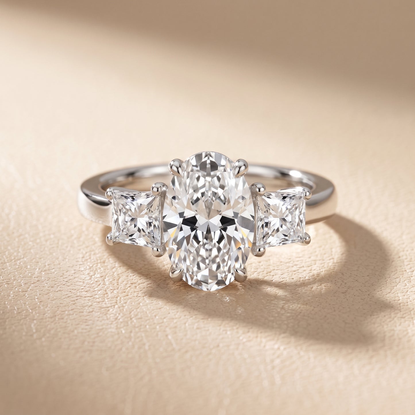 Sienna Three-Stone Oval Diamond Ring in Platinum - front.jpg