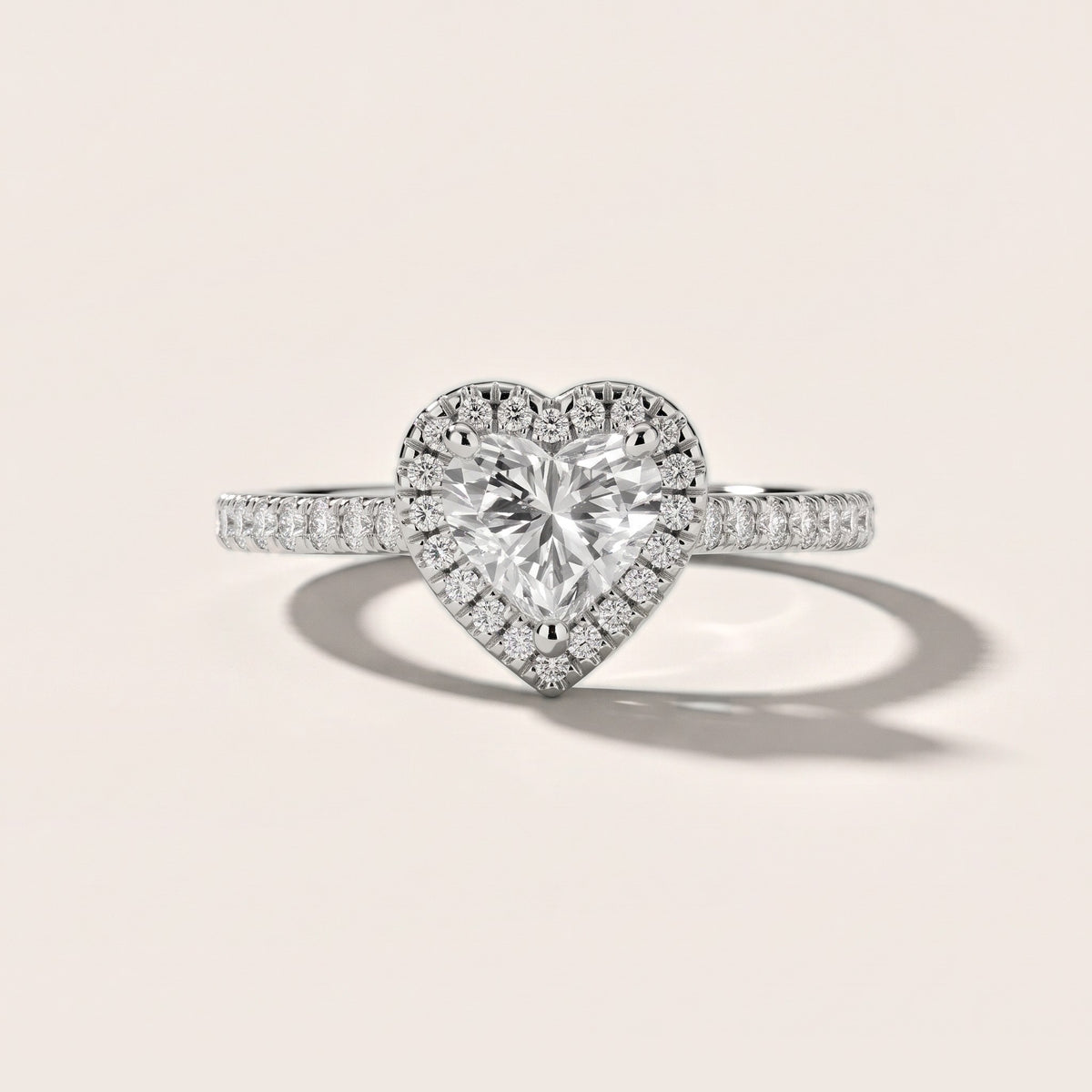 Pasco Halo Micropavé Heart Diamond Engagement Ring in Platinum - front.jpg