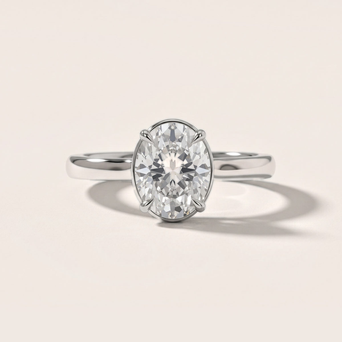 Ashland Basket Solitaire Oval Diamond Engagement Ring in Silver - front.jpg