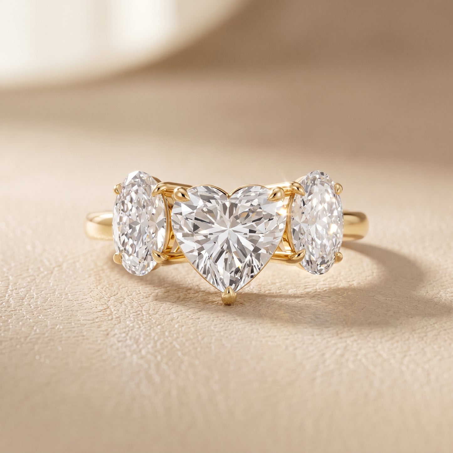 Lila Three-Stone Heart Diamond Ring in Yellow Gold - front.jpg