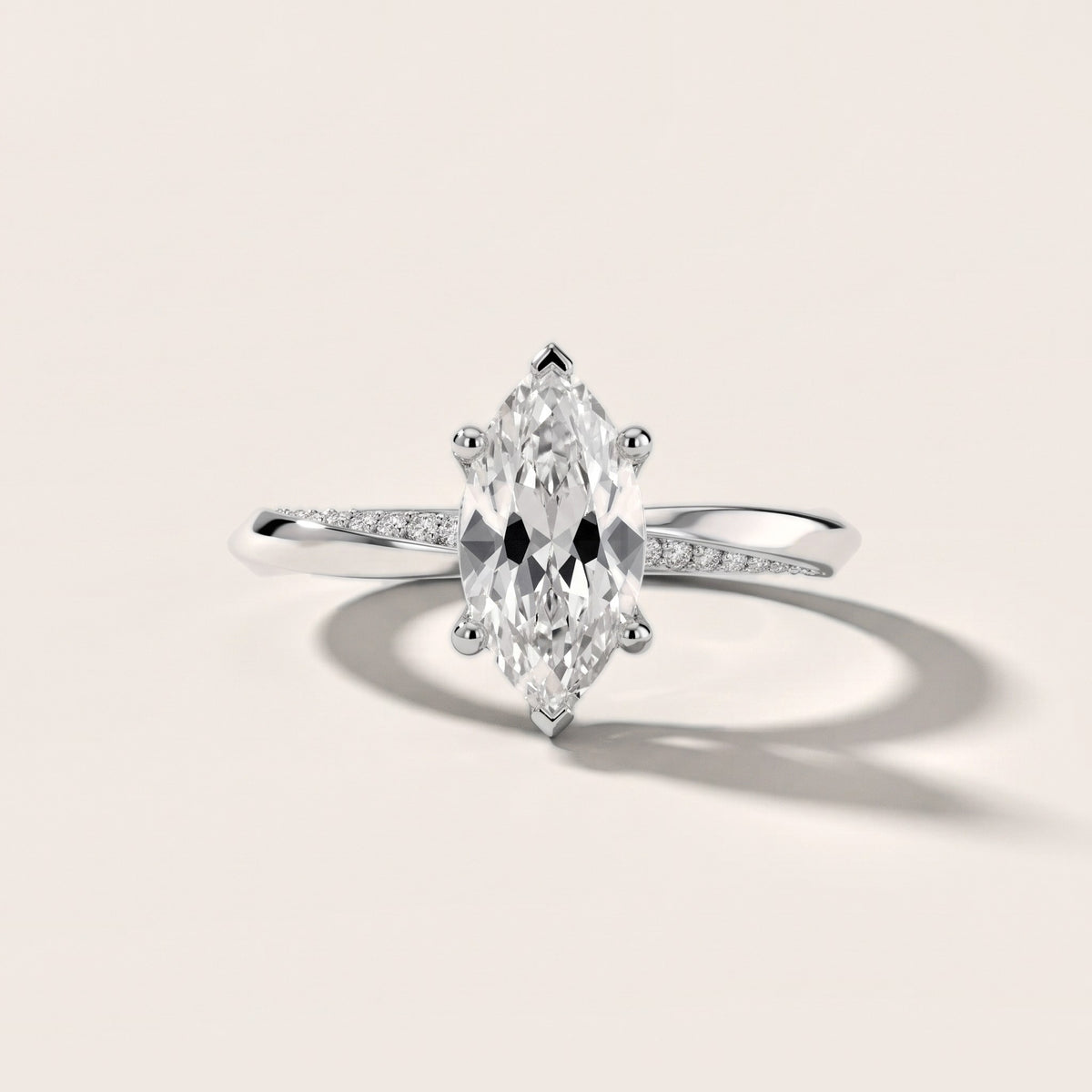 Elisabeth Twist Pavé Marquise Diamond Engagement Ring in White Gold - front.jpg