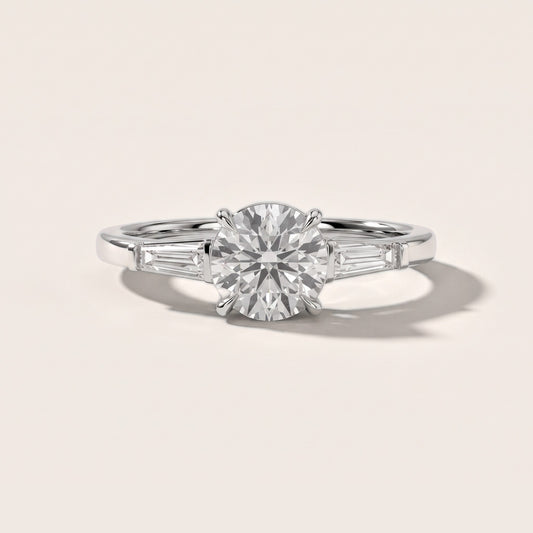 Winnie Three-Stone Round Diamond Engagement Ring in Platinum [studio-20261024]
