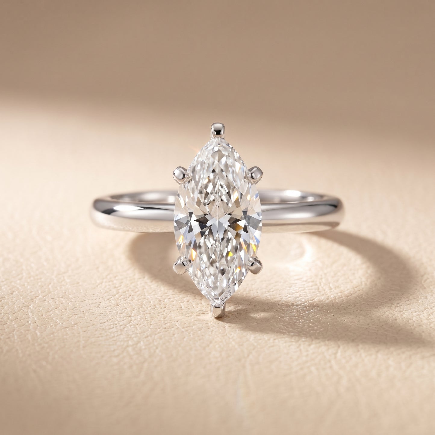 Wren Solitaire Marquise Diamond Ring in Platinum - front.jpg