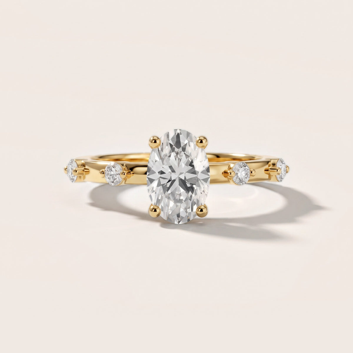 Elena Radiance Oval Diamond Engagement Ring in Yellow Gold [studio-20261024]
