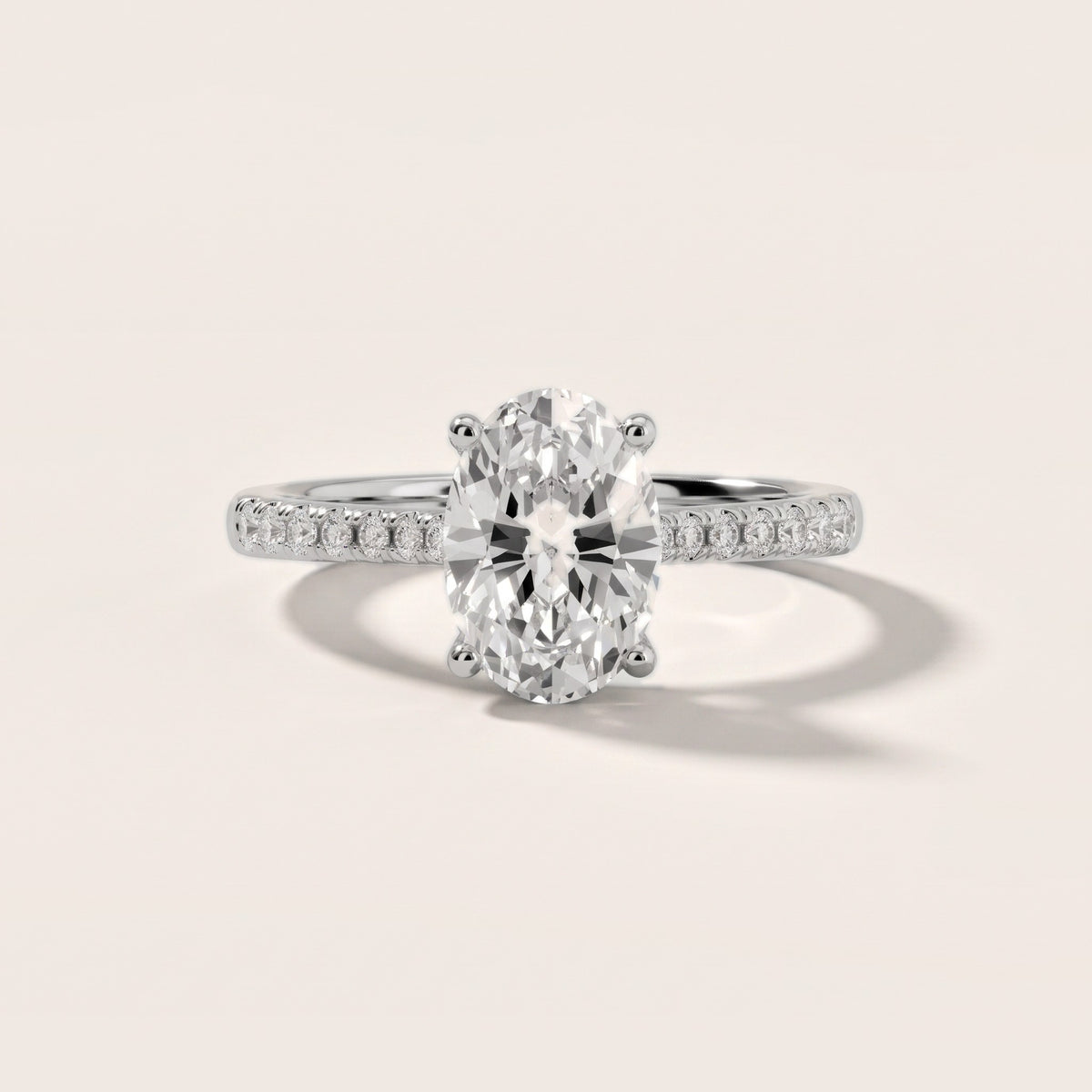 Moab Petal Pavé Oval Diamond Engagement Ring in Silver - front.jpg