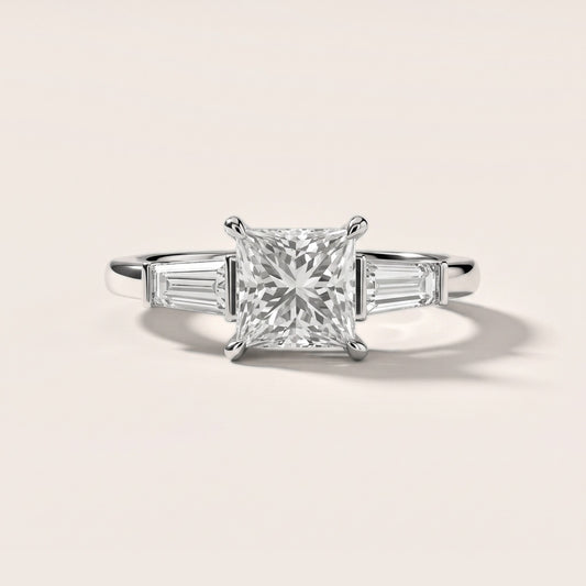 Eloise Tapered Baguette Princess Diamond Engagement Ring in Platinum [studio-20261024]