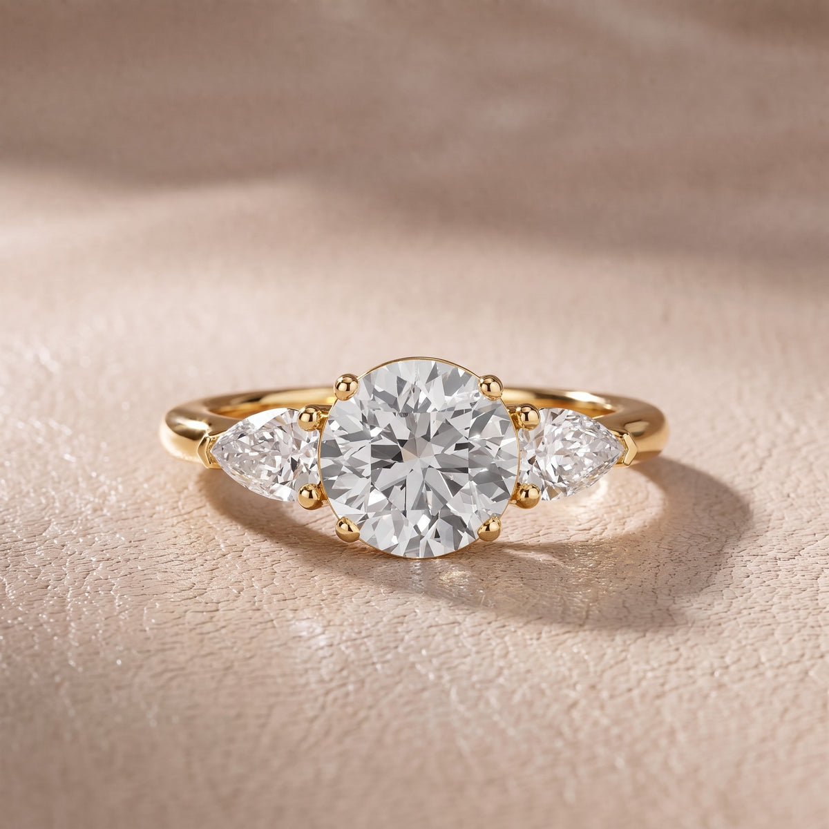 Sophia Three-Stone Round Diamond Engagement Ring in Yellow Gold - front.jpg