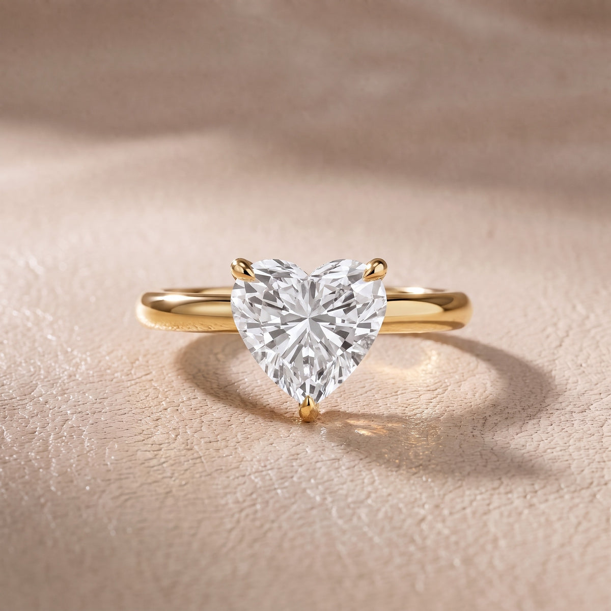 Amaya Hidden Halo Heart Diamond Engagement Ring in Yellow Gold - front.jpg