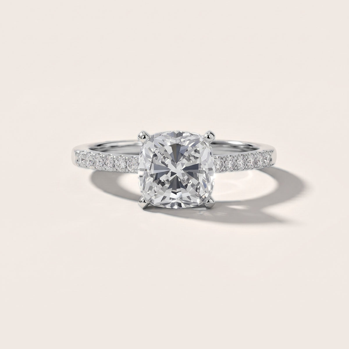 Salem Pavé Cushion Diamond Engagement Ring in White Gold - front.jpg