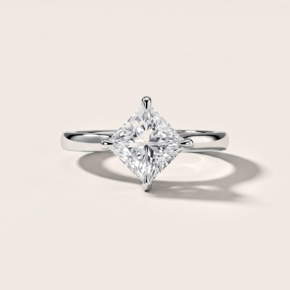 Truckee East-West Cathedral Princess Diamond Engagement Ring in Platinum - front.jpg