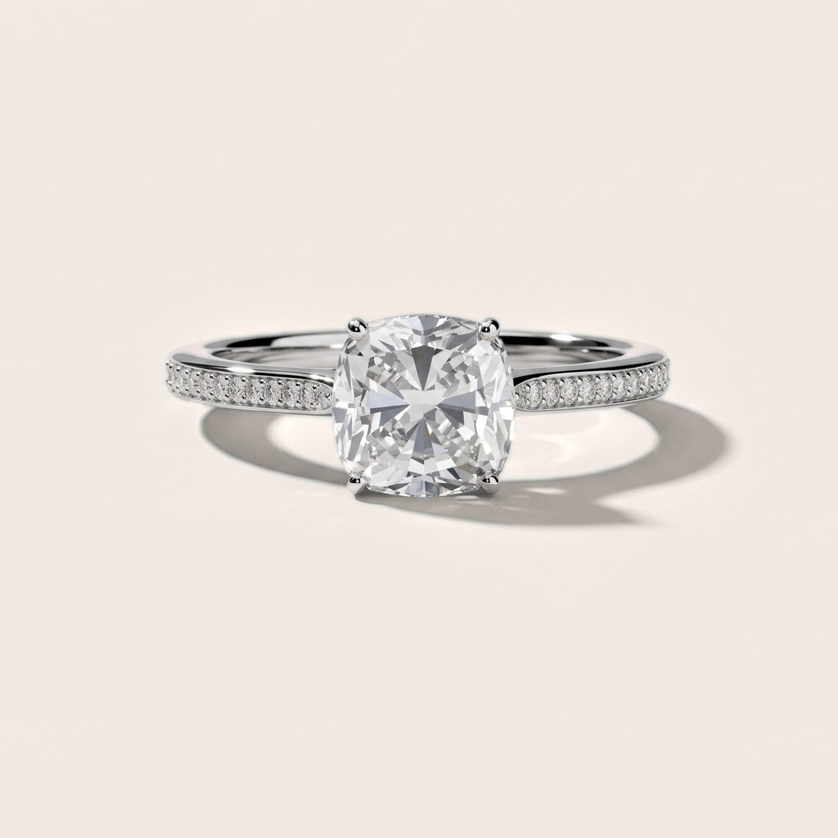 Becky Hidden Halo Cathedral Cushion Diamond Engagement Ring in Platinum - front.jpg