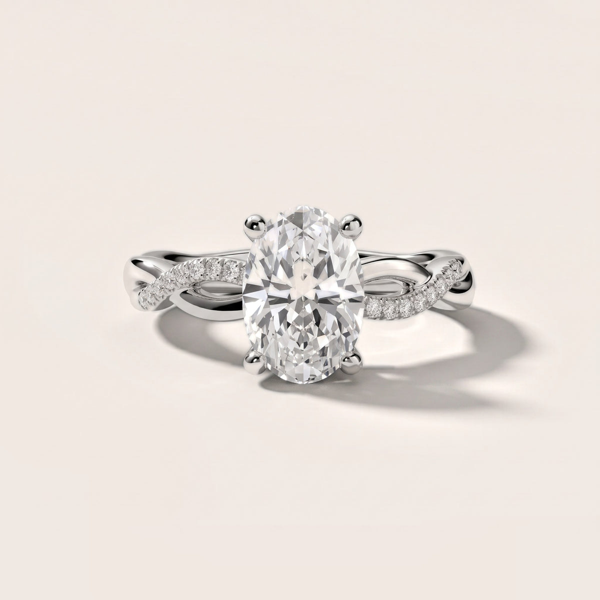 Carys Twist Pavé Oval Diamond Engagement Ring in White Gold - front.jpg
