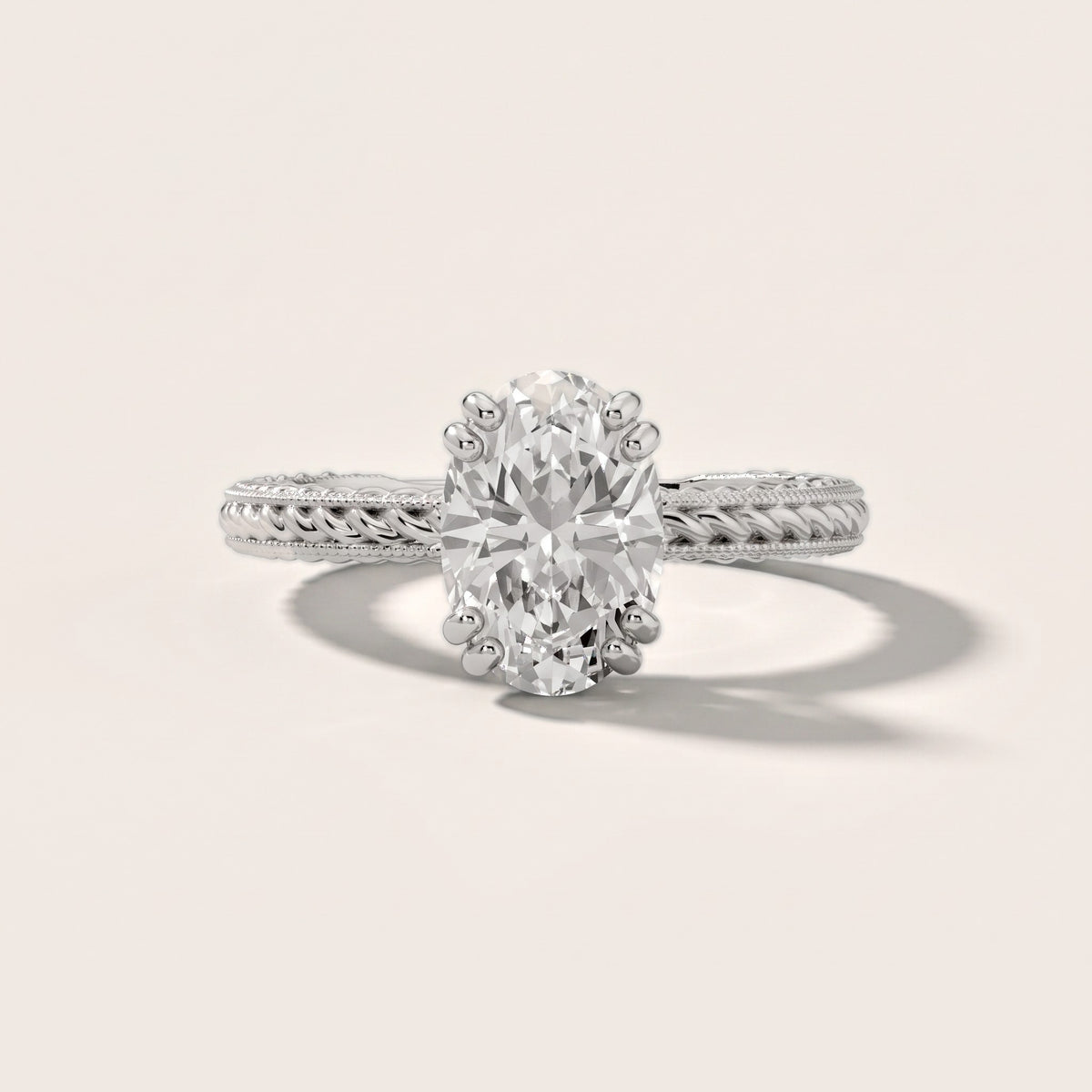 Lacey Rope Solitaire Oval Diamond Engagement Ring in Platinum - front.jpg