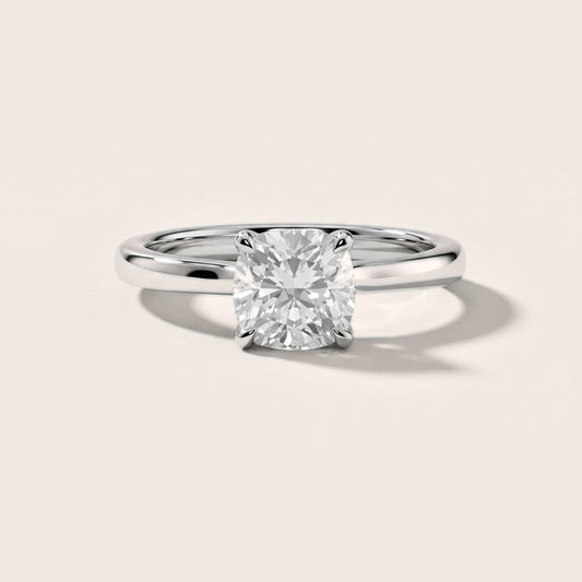 Mena Hidden Halo Cushion Diamond Engagement Ring in Platinum [studio-20261024]