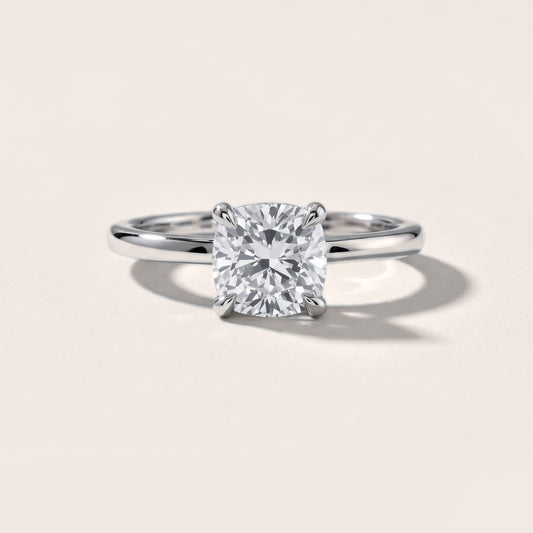 Nella Petite Solitaire Cushion Diamond Engagement Ring in Platinum [studio-20261024]