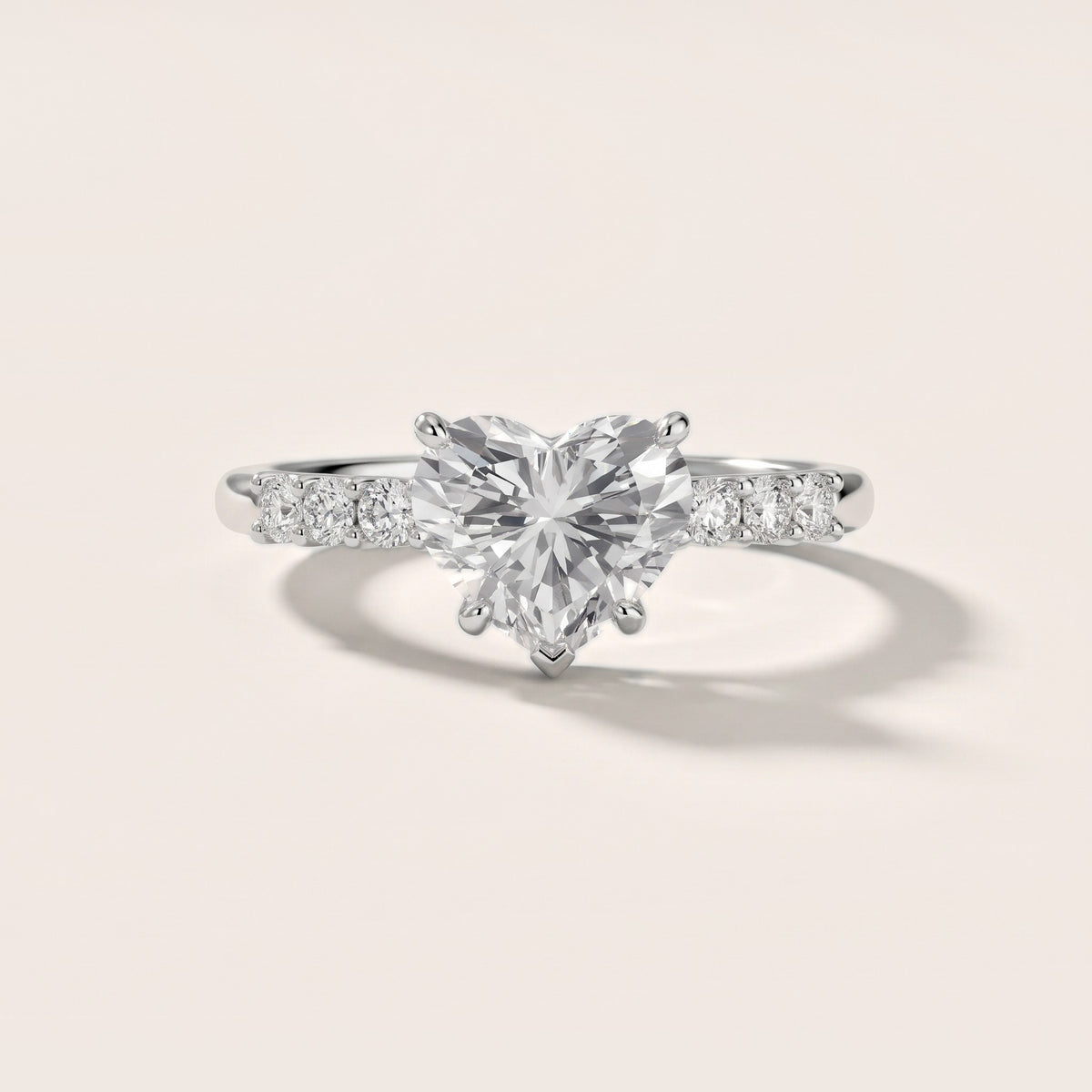 Mayfield Pavé Heart Diamond Engagement Ring in Silver - front.jpg