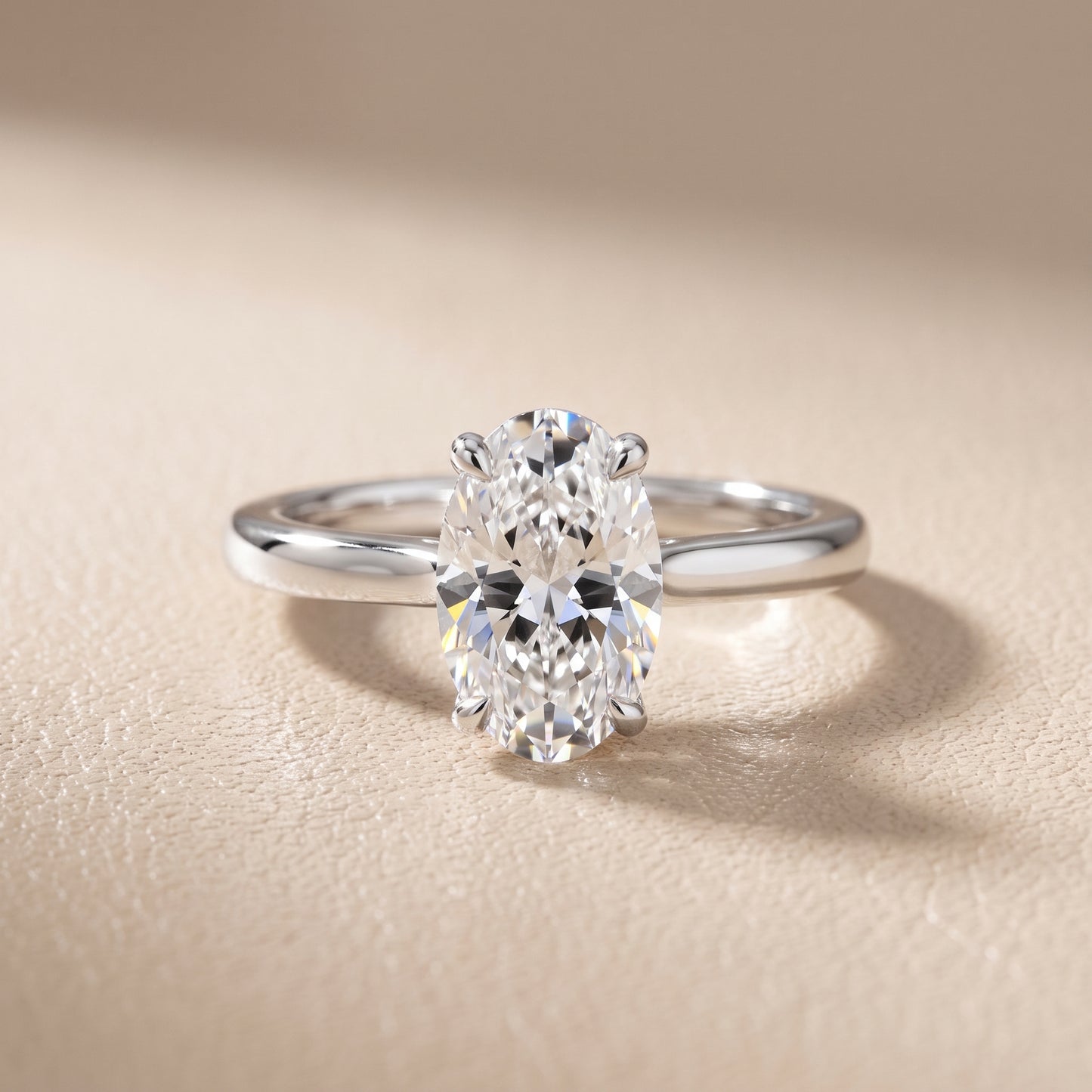 Mena Hidden Halo Oval Diamond Engagement Ring in White Gold - front.jpg