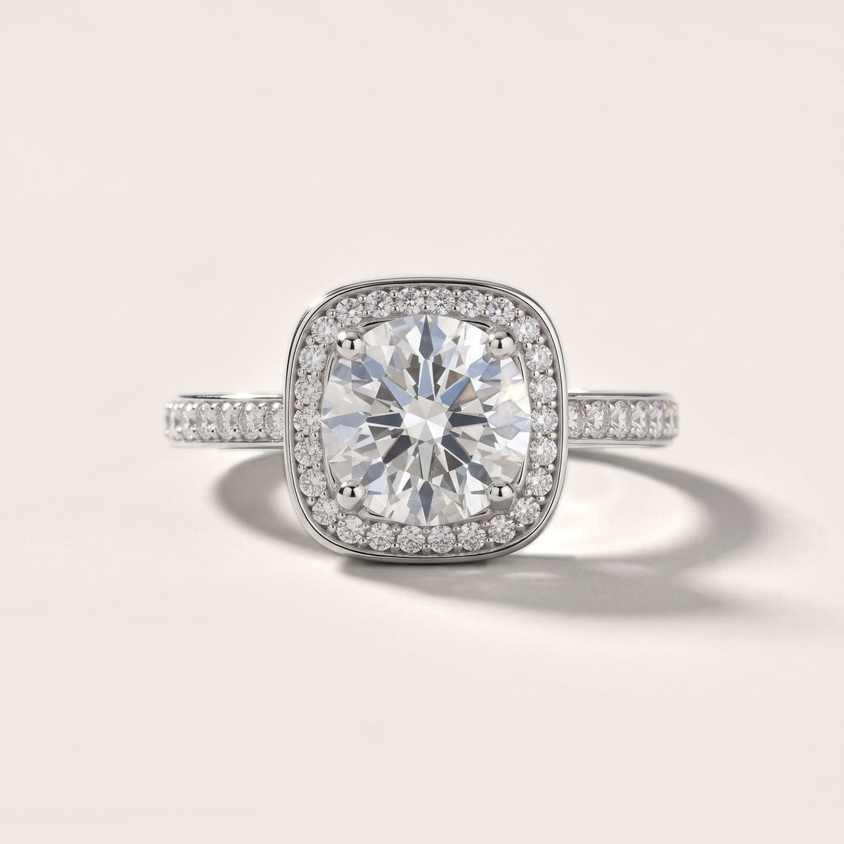 Nettie Halo Pavé Round Diamond Engagement Ring in White Gold - front.jpg