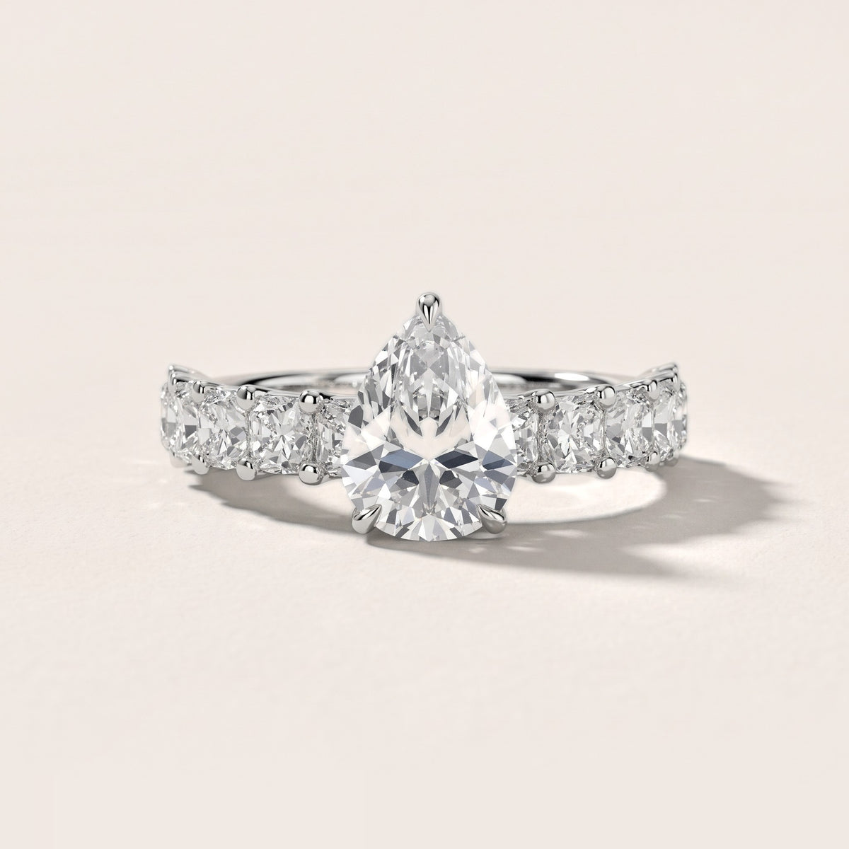 Katarina Statement Pavé Pear Diamond Engagement Ring in Silver - front.jpg