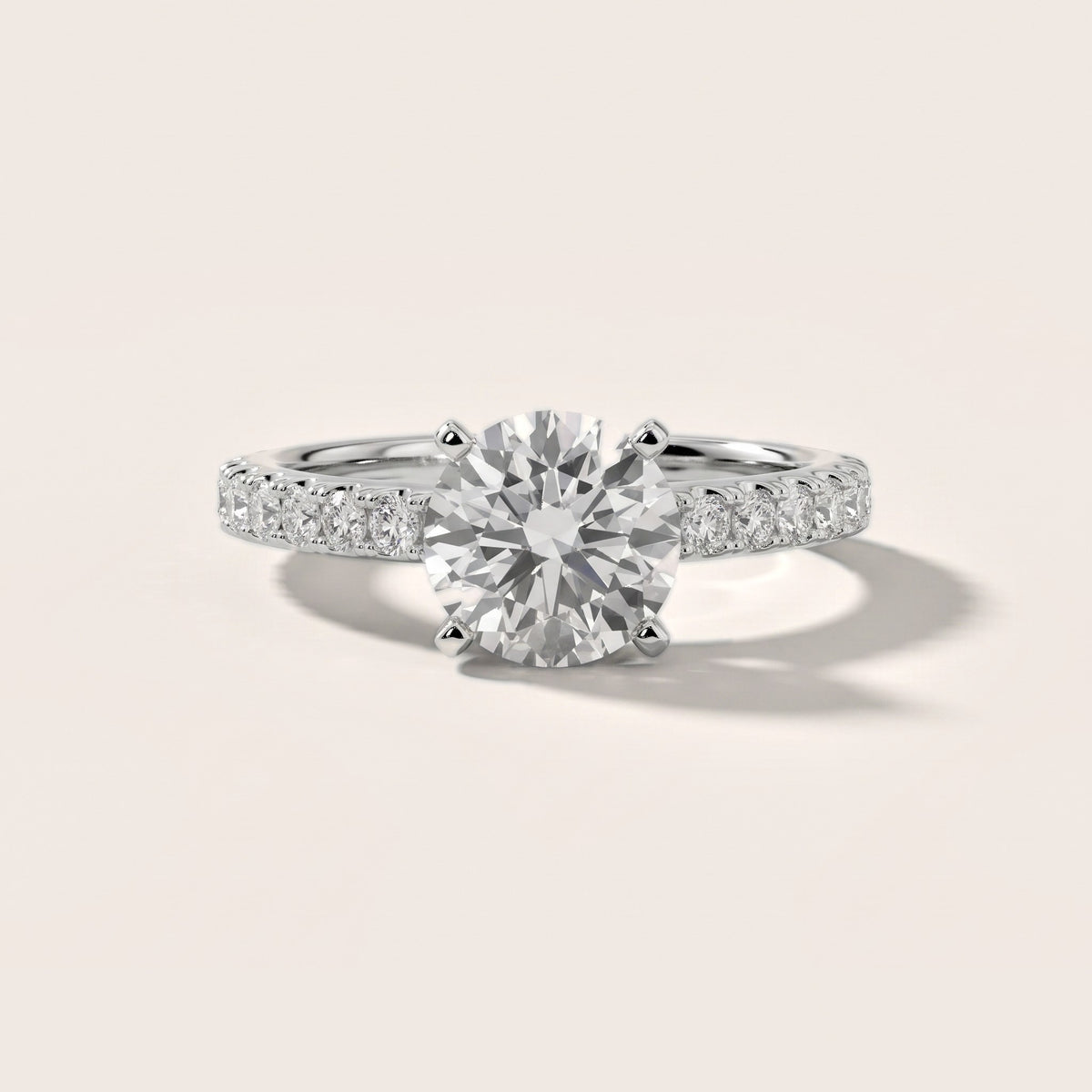 Keira Statement Pavé Round Diamond Engagement Ring in Platinum - front.jpg
