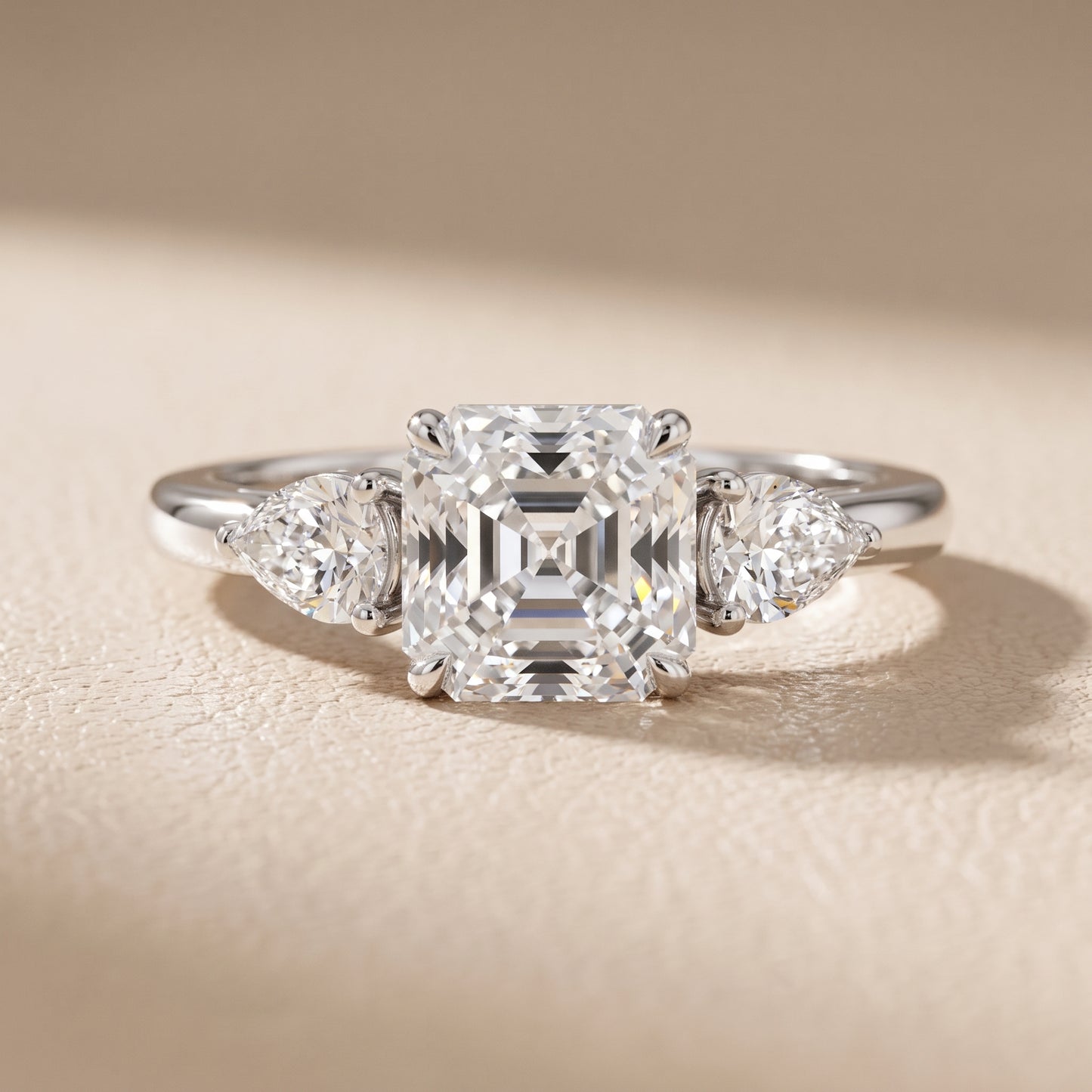 Phoebe Three-Stone Asscher Diamond Ring in Platinum - front.jpg