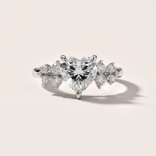 Mirabelle Cluster Heart Diamond Engagement Ring in Platinum [studio-20261024]