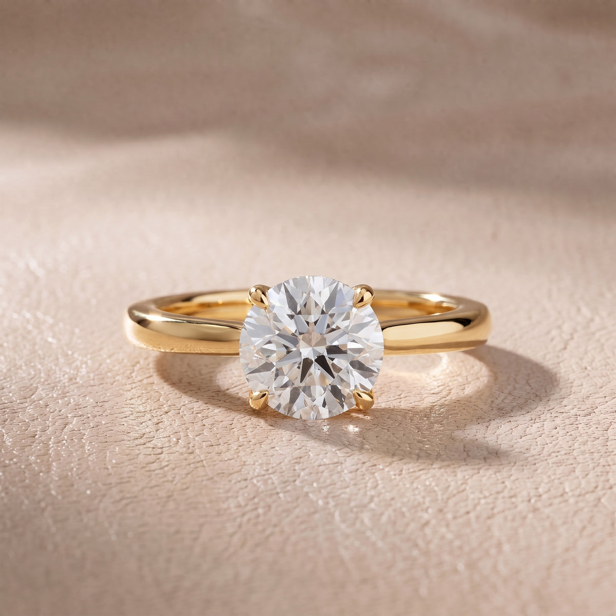 Mena Hidden Halo Round Diamond Engagement Ring in Yellow Gold - front.jpg