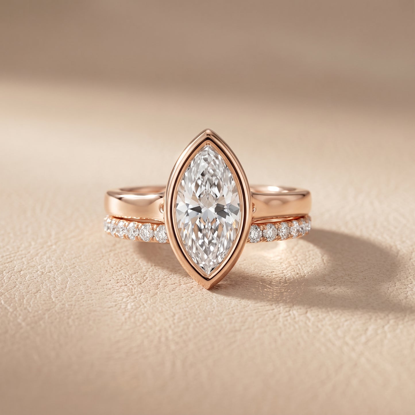 Ayla Bezel Bypass Marquise Diamond Ring in Rose Gold - front.jpg