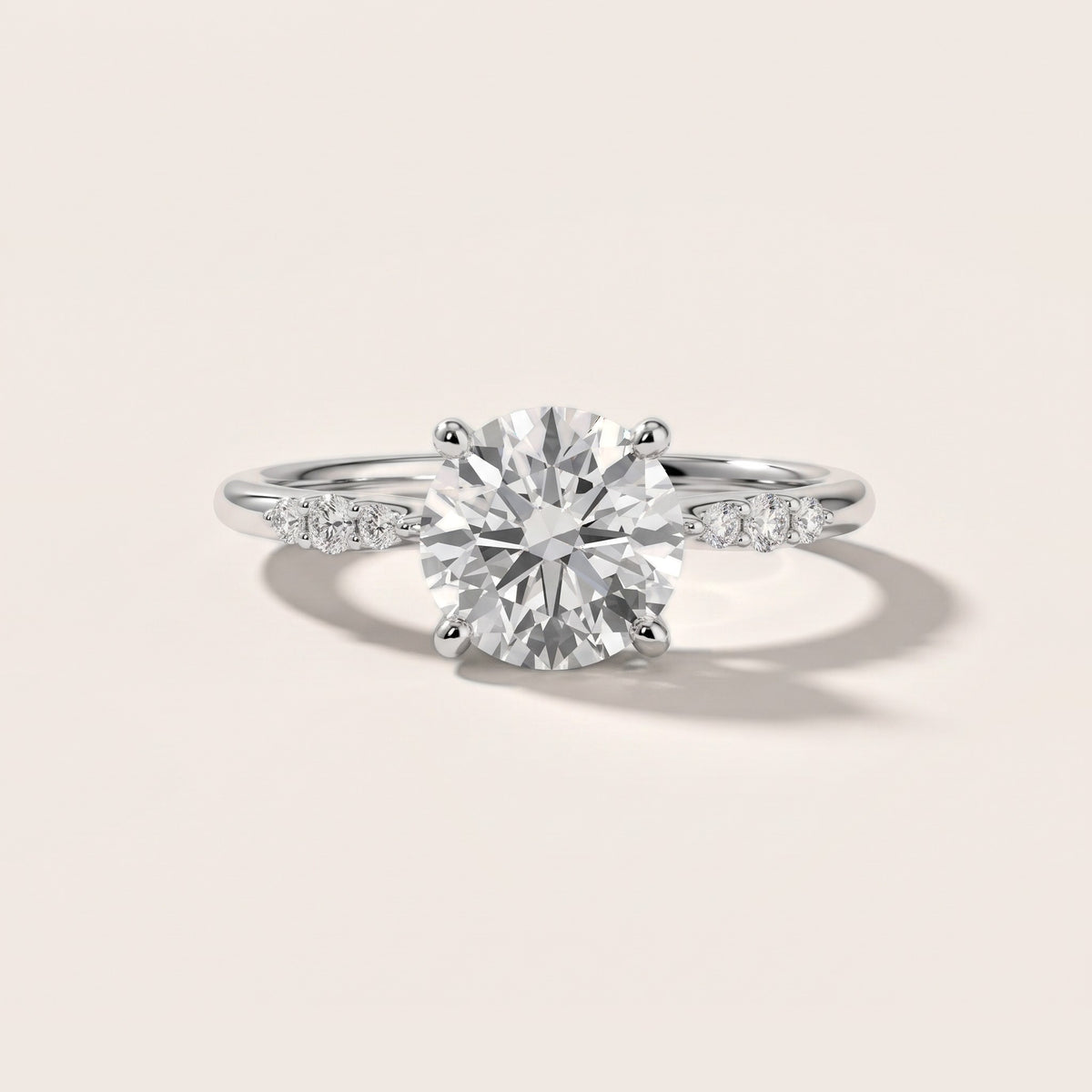 Sheila Pavé Round Diamond Engagement Ring in Platinum - front.jpg