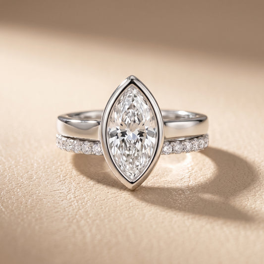 Ayla Bezel Bypass Marquise Diamond Ring in White Gold - front.jpg