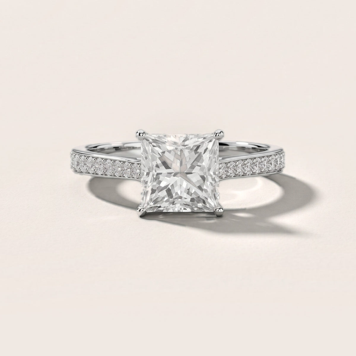 Janie Cathedral Pavé Princess Diamond Engagement Ring in Silver - front.jpg