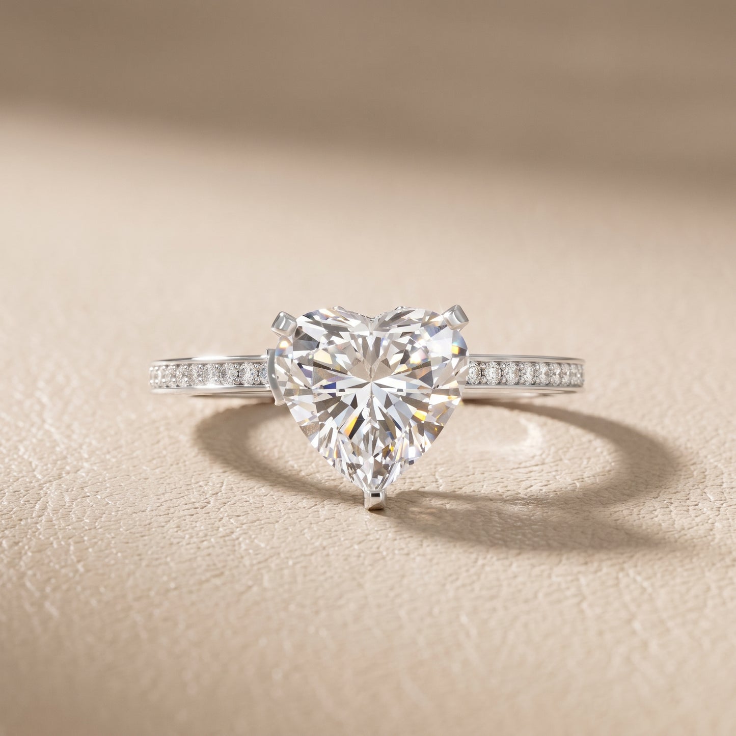 Naia Hidden Halo Heart Diamond Ring in White Gold - front.jpg