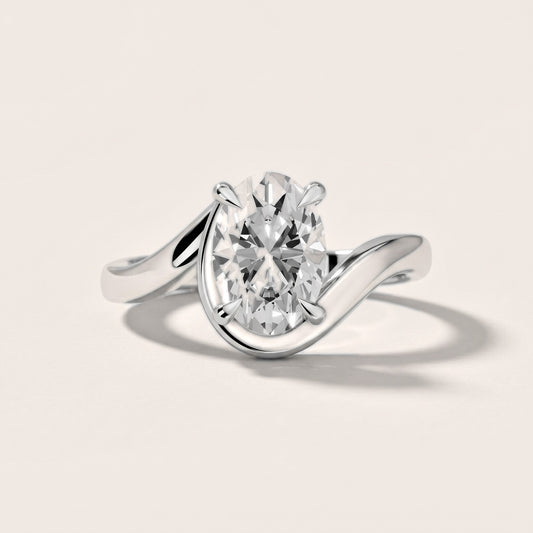 Margaux Bypass Solitaire Oval Diamond Engagement Ring in Platinum [studio-20261024]