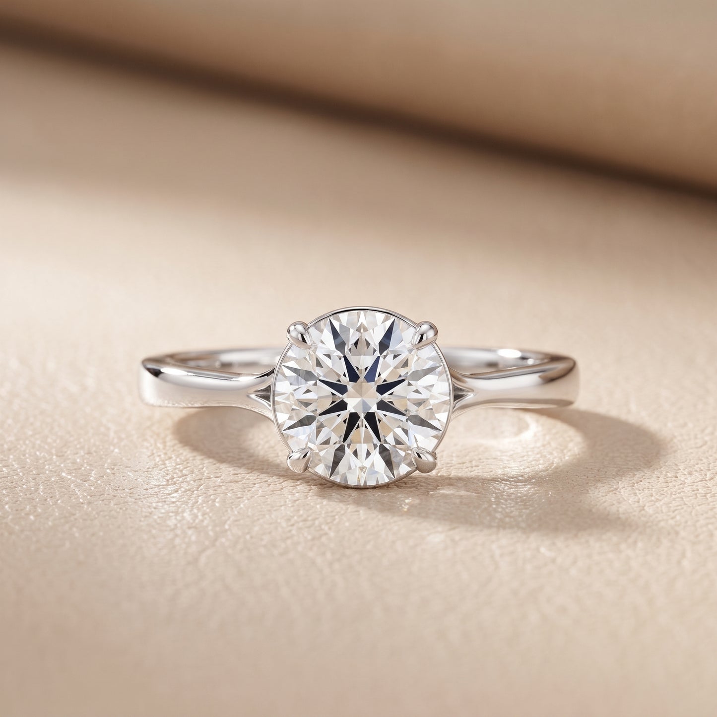 Anais Trellis Solitaire Round Diamond Engagement Ring in White Gold - front.jpg